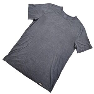 NOBULL Men's Size M Short Sleeve Crew Neck T-Shirt Modal Cashmere Blend Gray *